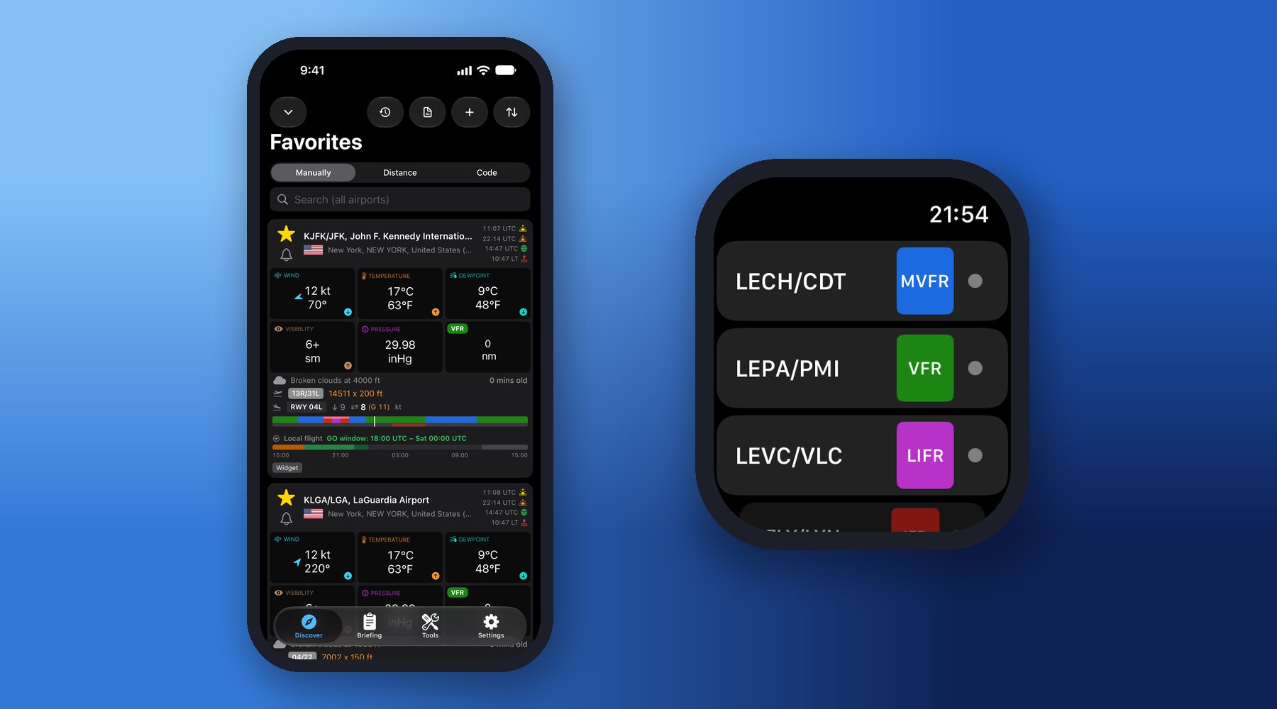 Favorites, groups and Weather Alerts