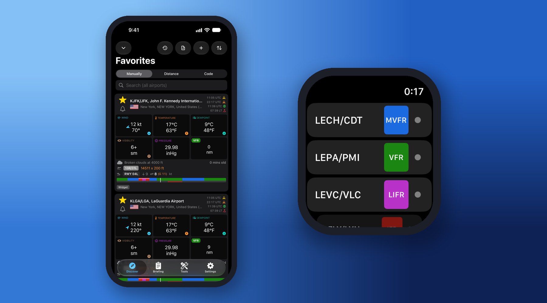 Favorites, groups and Weather Alerts